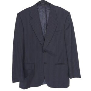 Ravazzolo Sport Coat Men's 52R Blazer VIRGIN WOOL Striped Navy 42R US ITALY MADE